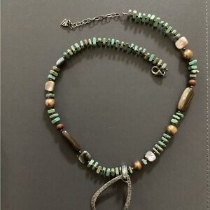 Silpada beads and metal necklace